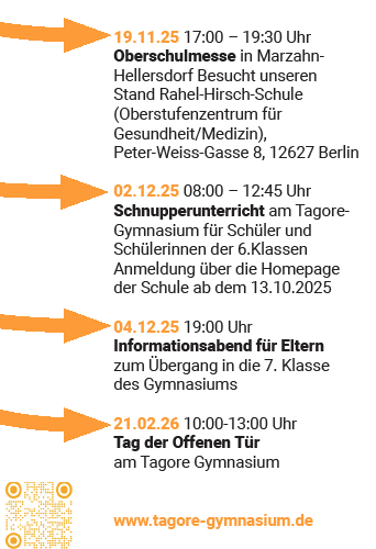 Tagore Gymnasium kennen lernen